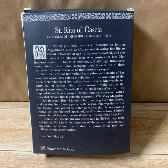 New! St Saint Rita Cascia Patroness Impossible Cases Abuse Marriage Difficulties - Picture 5 of 8
